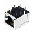 HR911105A 10/100 Base-t 1 Port 8 Pin RJ45 Connector With LED