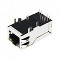 0826-1X1T-GJ-F Single Port 8P8C RJ45 Female Jack Ethernet Connector