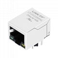 LF1S022-43 Single 10/100 Base-T RJ45 Modular Jack With Integrated Magnetics 1