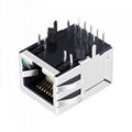 HR931147C 10/100 Base-t 1 Port PoE RJ45 Socket Connector