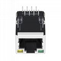 HR871181A/HR851110C/HR851140A 10/100 Base-t 1X1 Port RJ45 Female Jack