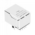 46F-1207NDNW3NL 1X1 RJ45 8 Pin Female Connector With Magnetics