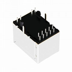 V890-1AX1-Y5 Vertical RJ45 1000 Base-T Integrated Magnetics Connector