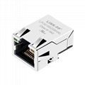 SMT RJ45 Connector 1x1Port Tab Up With