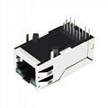 0826-1G1T-43-F Long body RJ45 Jack Magnetic With LED 5