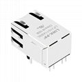 J1011F21PNL 100 Base-t 1 Port RJ45 Shielded Connector