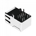 J1011F21PNL 100 Base-t 1 Port RJ45 Shielded Connector