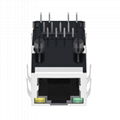 J1011F21PNL 100 Base-t 1 Port RJ45 Shielded Connector