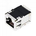 HY991101C 10/100 Base-t Single Port Surface Mount RJ45 Connector With Magnetics