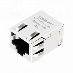 HY991101C 10/100 Base-t Single Port Surface Mount RJ45 Connector With Magnetics