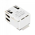 HY991101C 10/100 Base-t Single Port Surface Mount RJ45 Connector With Magnetics