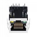 13F-67CGYDS2NL 10/100 Base-t 1 Port RJ45 Jack Module With Magnetics