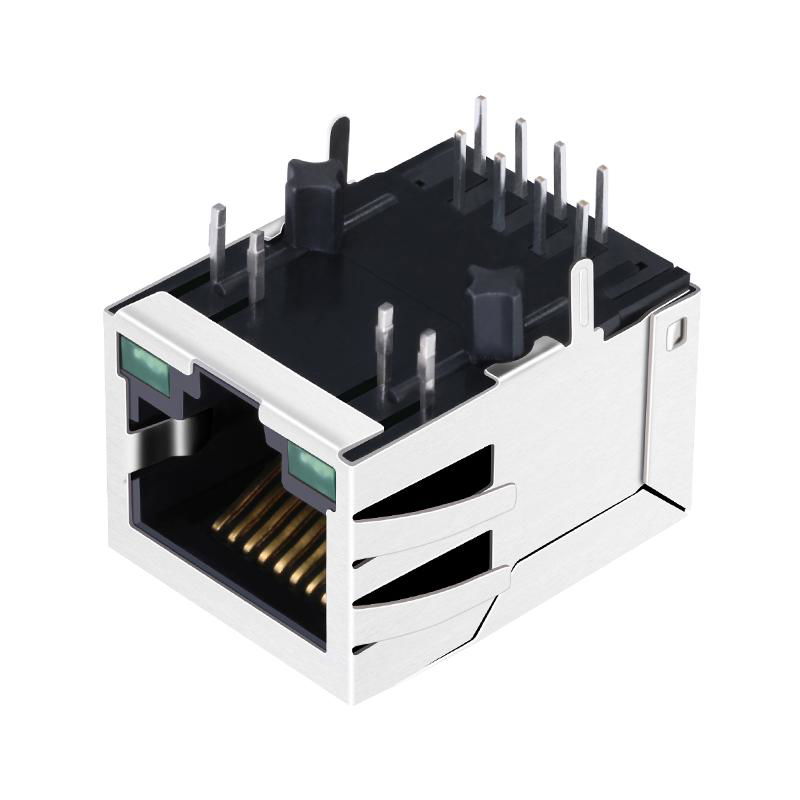 SI-60001-F 10/100 Base-t 1 Port RJ45 Shielded Connector 4