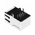 HY901168C 10/100 Base-t 1 Port RJ45 Ethernet Jack With Magnetics