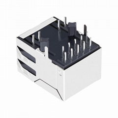 SI-61032-F Gigabit RJ45 Jack With Integrated Magnetics