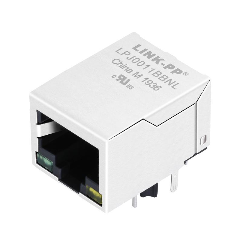 J00-0045 / J00-0045NL 100 Base-t Single Port RJ45 Connector Magjack