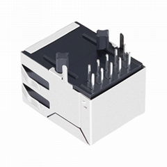 HFJ11-1G01ERL / HFJ11-E1G01ERL Single Port RJ45 Connector Plug Without LEDs