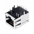 1-6605444-1/ 1-6605444-3 / 6605444-6 Shielded RJ45 Connector 2