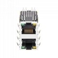 0845-2D1T-H5 2X1 10/100 Base-t RJ45 Connector With Magnetics 4