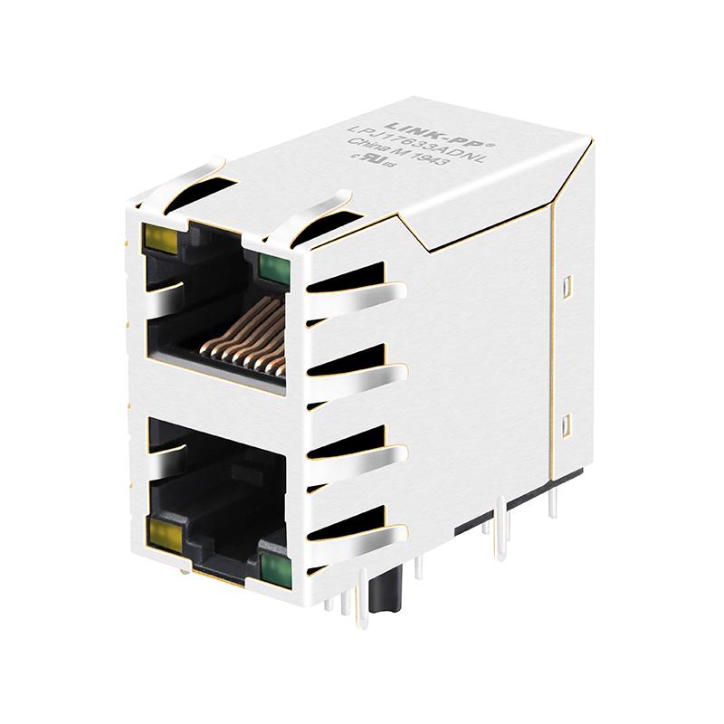 0845-2D1T-H5 2X1 10/100 Base-t RJ45 Connector With Magnetics