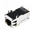 L826-1X1T-23-F 1 Port RJ45 Modular Jack With Magnetics Low Profile 3