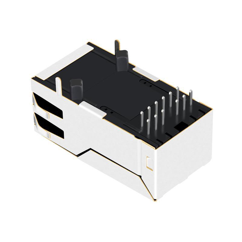 JK0-0017NL 10/100 Base-T RJ45 Connector With LED 5