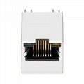 1-1840419-1 10/100 Base-t Single Port Vertical RJ45 Connector With Magnetics