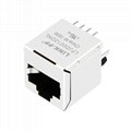 SI-16001-F 10/100 Base-t Vertical RJ45 Connector With Magnetics