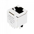 SI-16001-F 10/100 Base-t Vertical RJ45 Connector With Magnetics