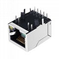 HY911130A 1000 Base-t  Single Port RJ45 LED Connector