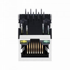 J0006D01BNL 100 Base-t 1 Port RJ45 Connector Magjack With 90 Degree