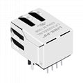 J0006D21NL 10/100 Base-T 1X1 Port RJ45 Connector Without LEDs