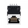 J00-0014NL 10/100 Base-T One Port RJ45 Connector Female With Magnetics 5