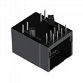 13F-64GYDPNS2NL Single Port 8 Pin RJ45 Female Electrical Connectors 4