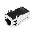 ARJ11F-MASF-AB-A-FL2 10/100/1000 Base-T RJ45 Modular Jack With Magnetic 2