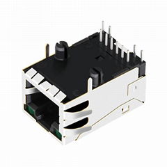 08B0-1G1T-06-F 10/100 Base-t 1X1 Port Connector RJ45 Magjack