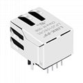 13F-62GND2NL 10/100 Base-t Single Port RJ45 Magnetics Connector With Transformer