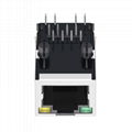 JXR1-0015NLT 1 Port Shielded RJ45 Plug Connector 
