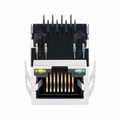 13F-61JGYDPH2NL Single Port Connector RJ 45 With 10/100 Base-T Magjack