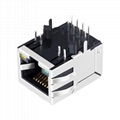 13F-61JGYDPH2NL Single Port Connector RJ 45 With 10/100 Base-T Magjack