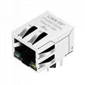 13F-61JGYDPH2NL Single Port Connector RJ 45 With 10/100 Base-T Magjack