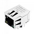 XRJG-01P-1-D3C-210 Tab Down Single Port RJ45 Connector Price With LED