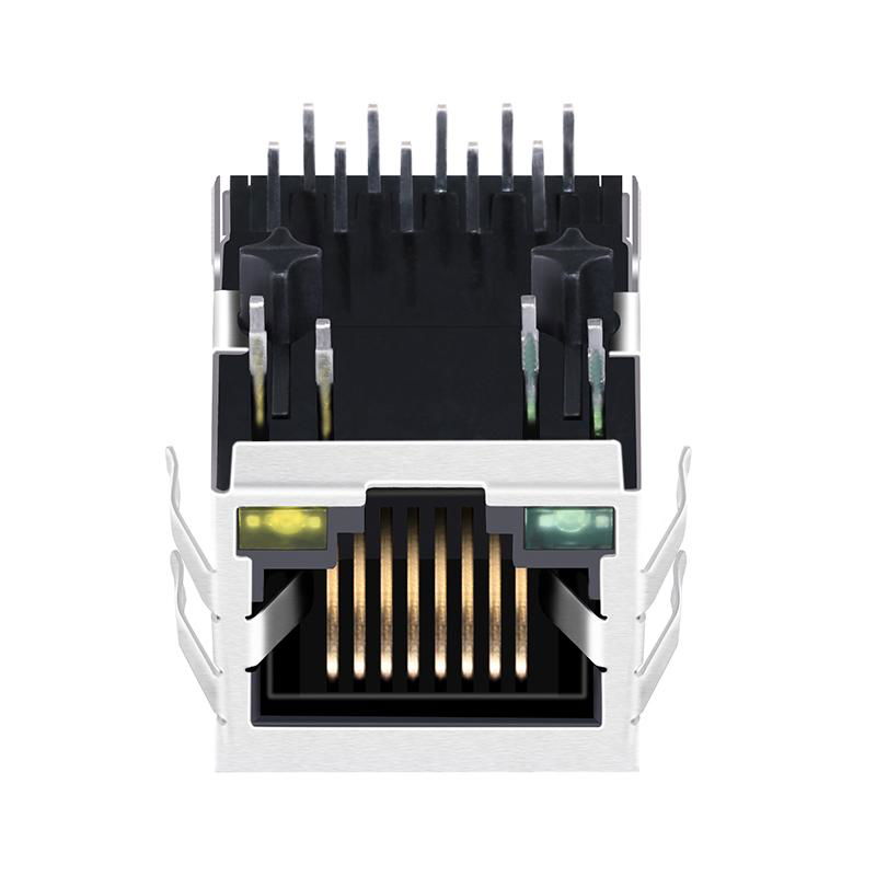 48F-33GY3DS2NL Jack 1x1 RJ45 and RJ45 Magnetic Connector 3