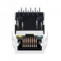 48F-33GY3DS2NL Jack 1x1 RJ45 and RJ45 Magnetic Connector
