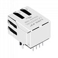 KLU1T516 LF 10/100 Base-t Magnetics 1X1 RJ45 Female Jack