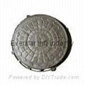 Round manhole cover and frame 