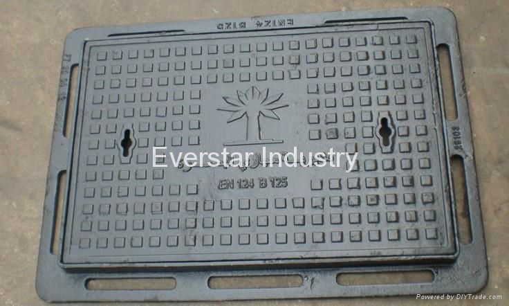 Rectangular manhole cover and frame 4