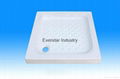 Square ceramic shower tray