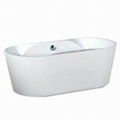 Classical Acrylic Bathtub with Fiberglass