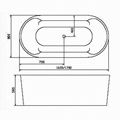 Classical Acrylic Bathtub with Fiberglass